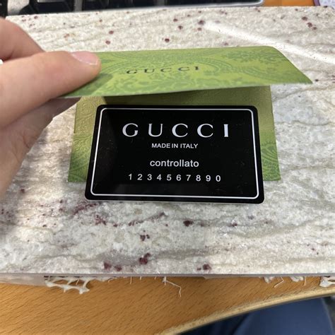 fake gucci caught|Gucci authenticity card.